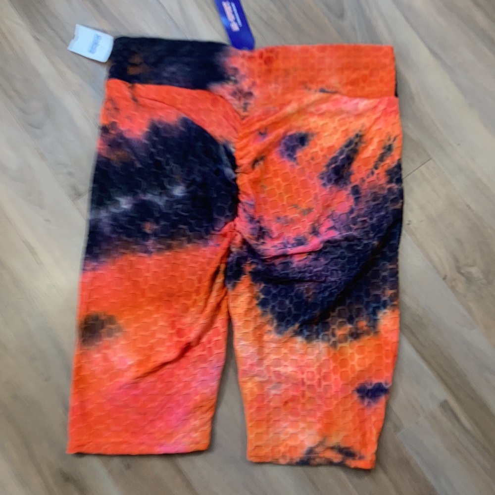 tie dye print honeycomb stretch long short size 3X juniors - Picture 10 of 13
